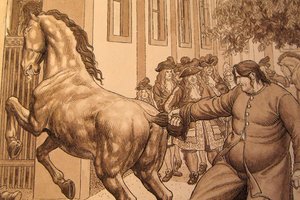 Illustration pour le livre Martin Krpan - Hinko Smrekar